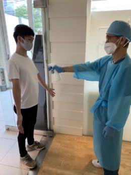 現在の体調に関して問診をさせて頂きます。